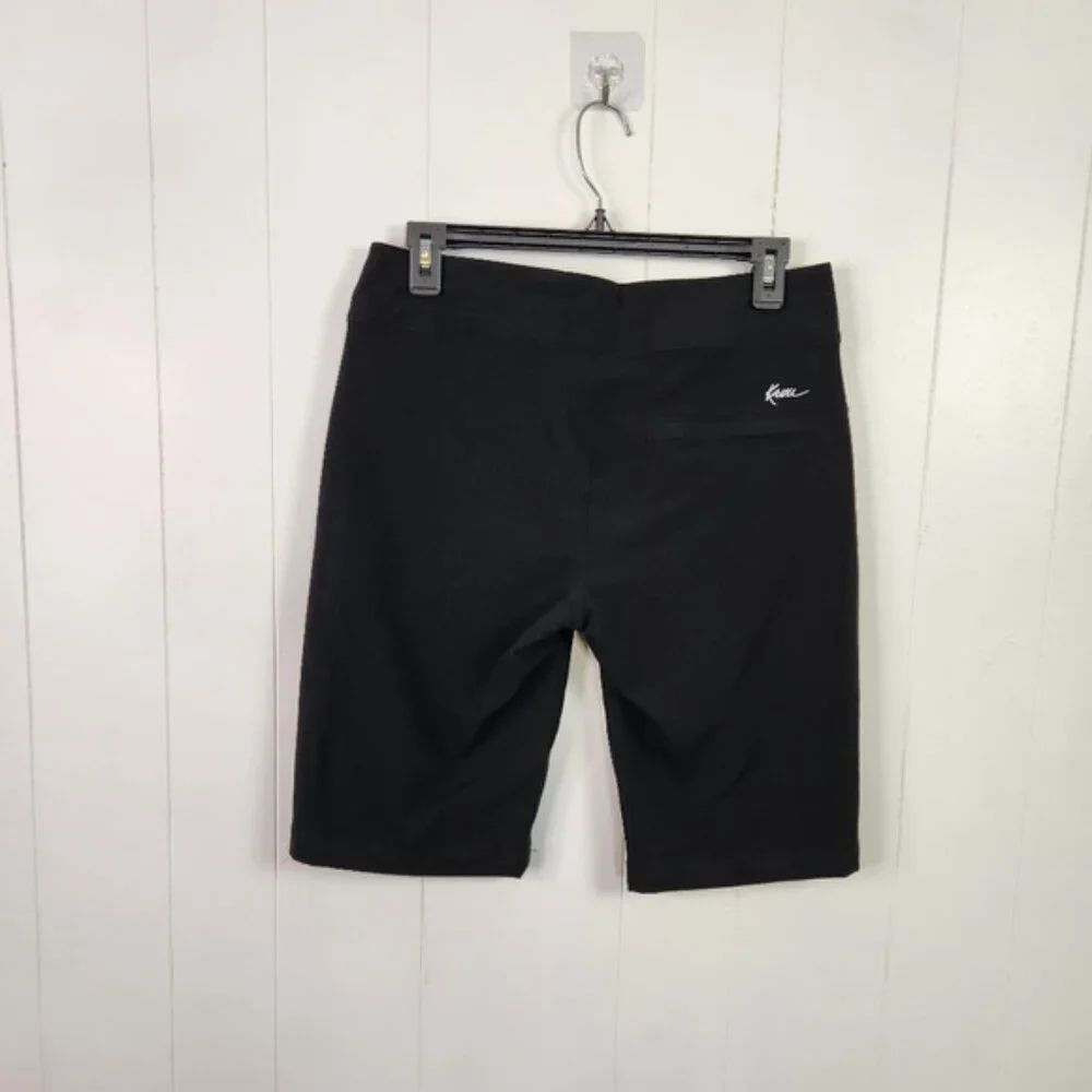 Kavu Walkalong 10" Bermuda Shorts Black Womens Size 2 Mid Rise New NWT Hiking - Picture 3 of 10